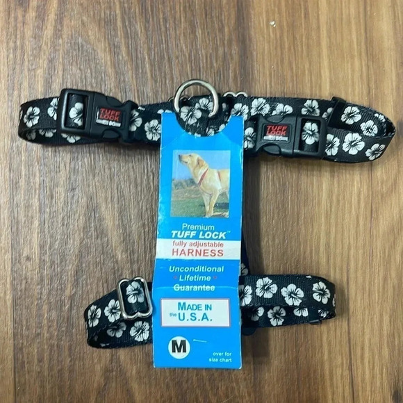 Tuff Lock Fully Adjustable Harness Zebra Print Size Large Made in USA - Picture 1 of 4
